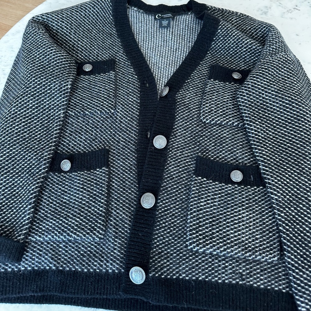 Cashmere cardigan from Bloomingdale’s